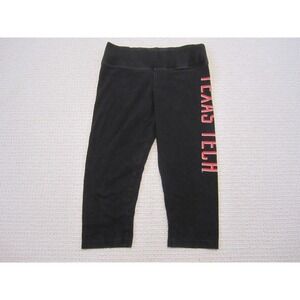Texas Tech Sweatpants Womens Small Black Red‎ Raiders Capri Length